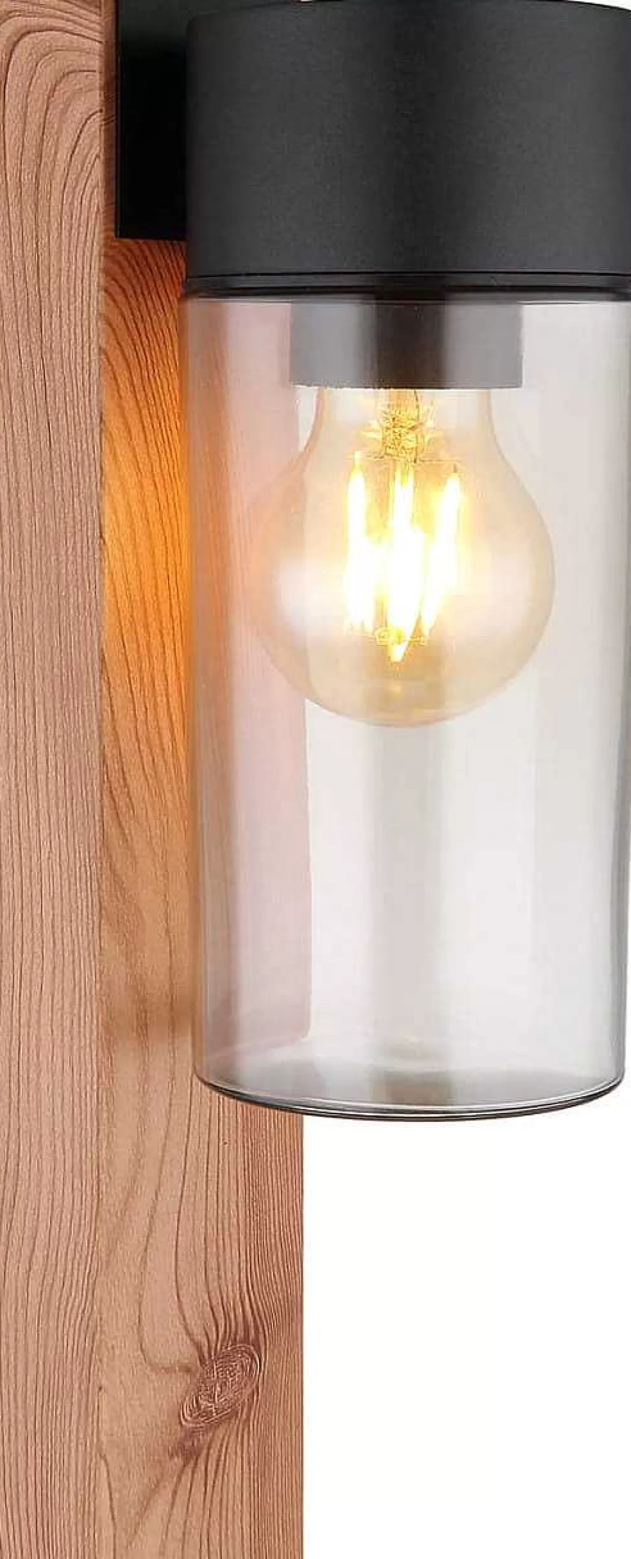 Aussenleuchte Etsi Edelstahl Holzoptik 1Xe27 100>mutoni light Discount