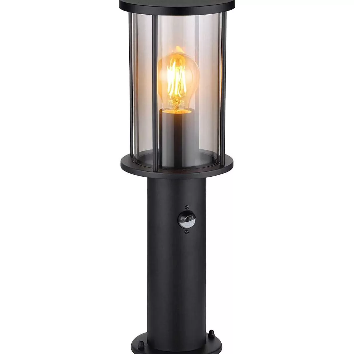 Aussenleuchte Gracey Edelstahl Glas Schwarz Matt 1Xe27 45>mutoni light Outlet
