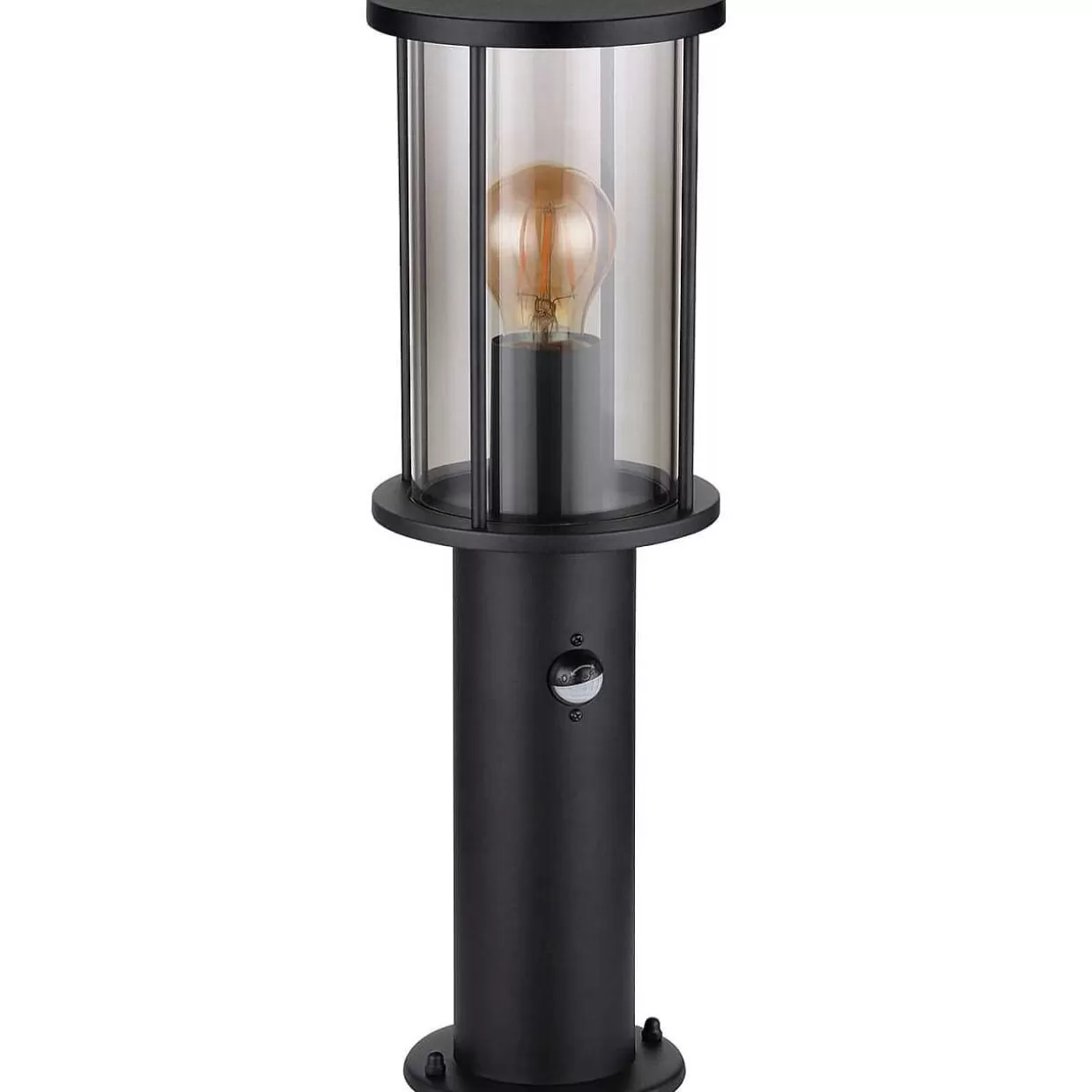 Aussenleuchte Gracey Edelstahl Glas Schwarz Matt 1Xe27 45>mutoni light Outlet