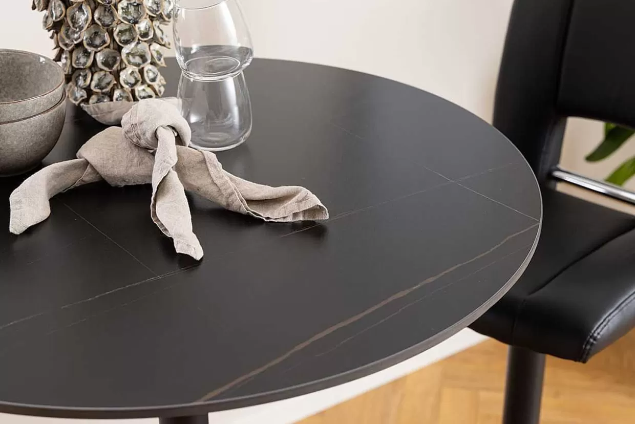 Bartisch Valletta Keramik Schwarz 80>mutoni scandi Cheap