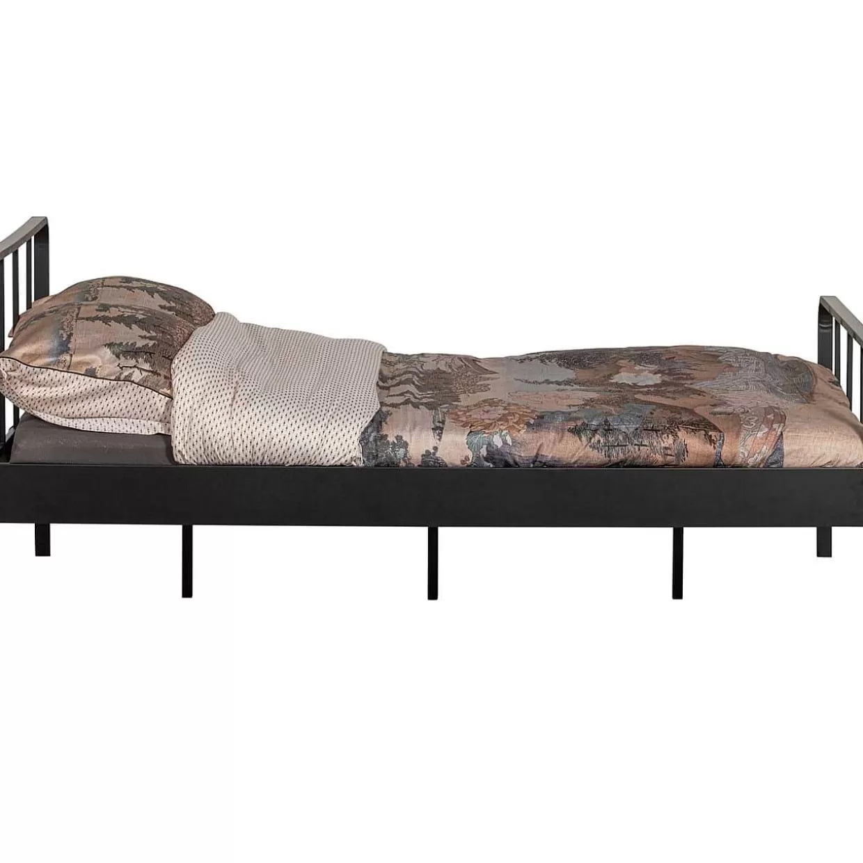 Bett Mees Metall Schwarz 120X200>mutoni living Fashion