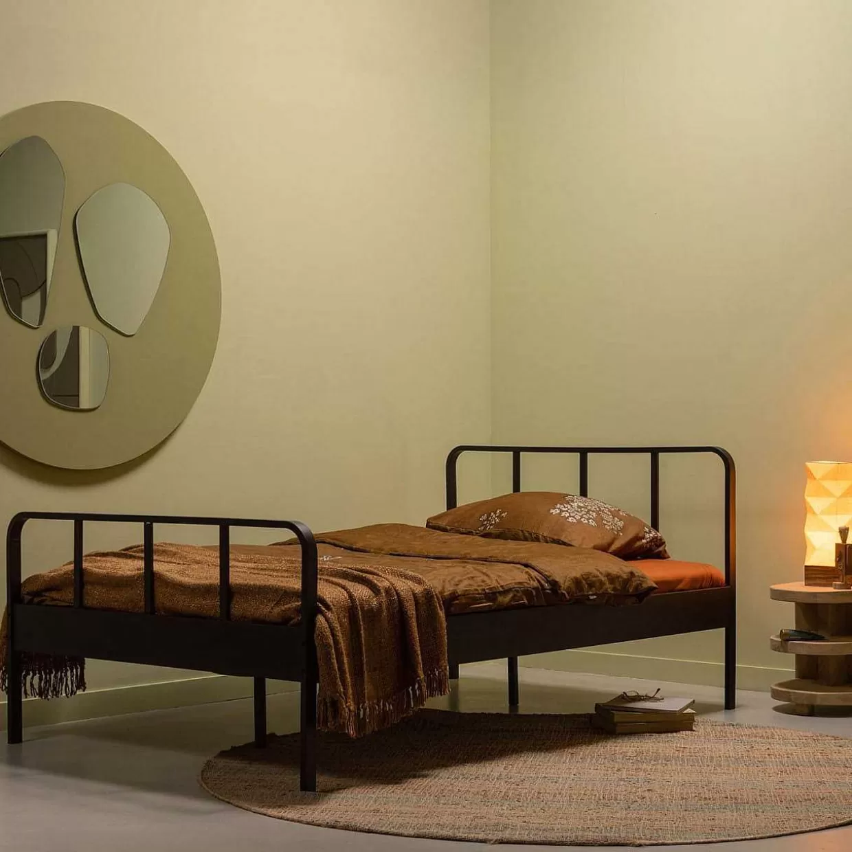 Bett Mees Metall Schwarz 120X200>mutoni living Fashion