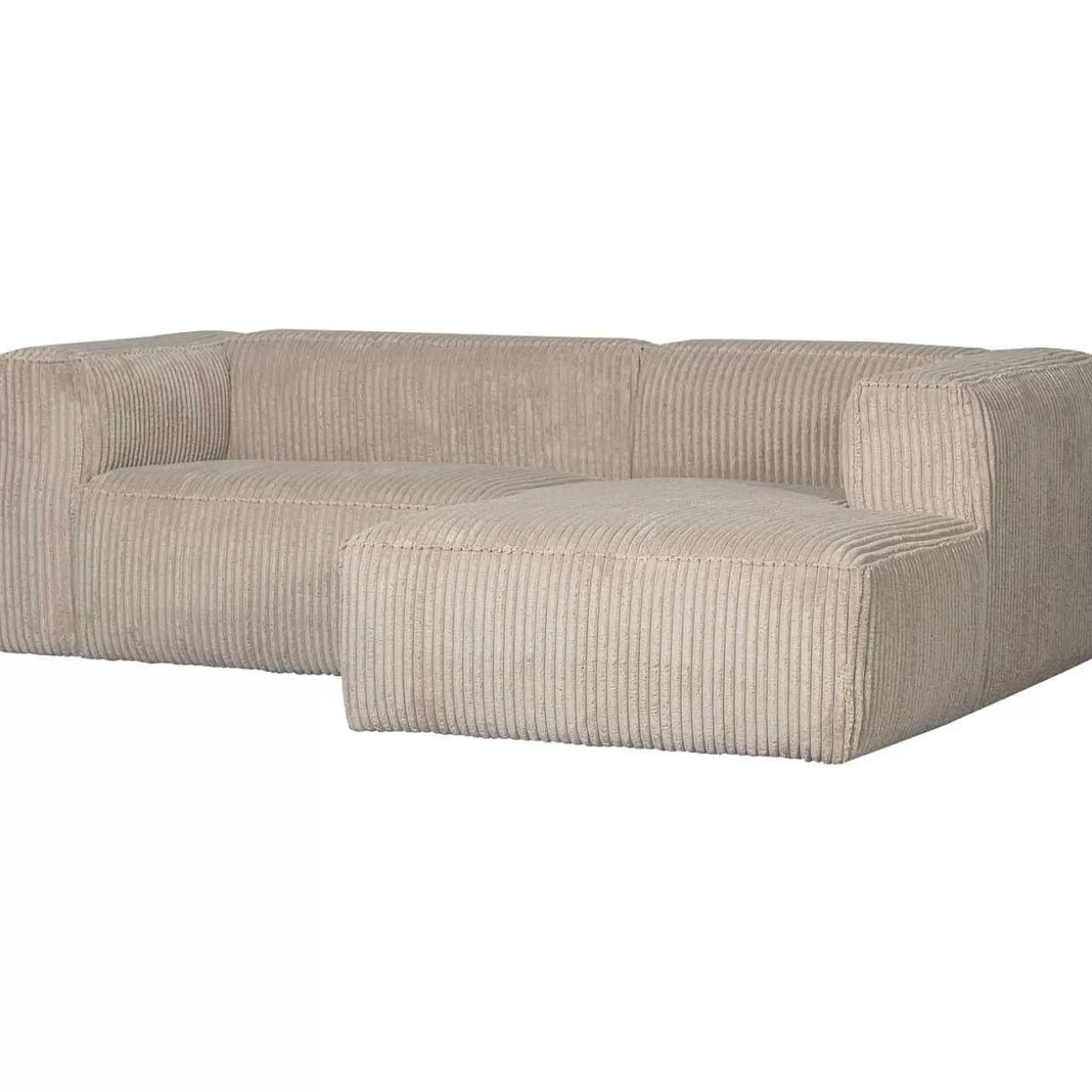 Ecksofa Bean Rechts Hefty Ribcord Travertin 254X178>mutoni living Hot