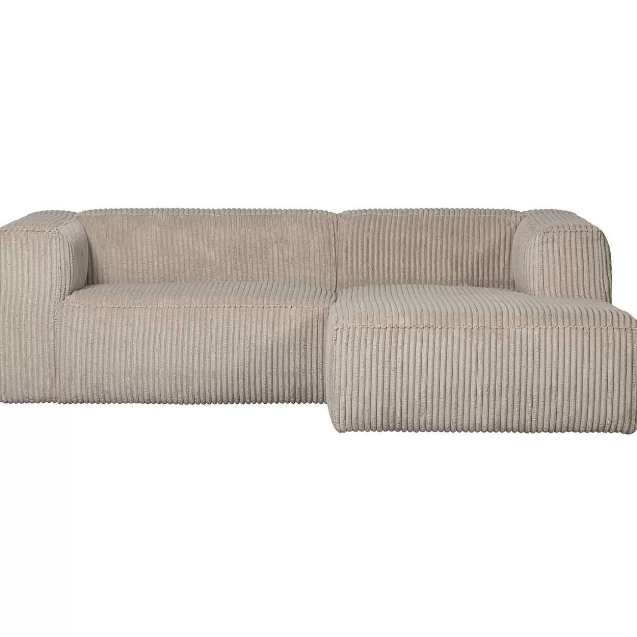 Ecksofa Bean Rechts Hefty Ribcord Travertin 254X178>mutoni living Hot