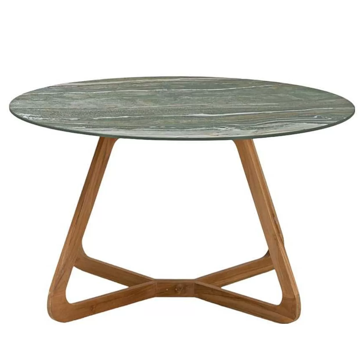 Garten Esstisch Corinto Rund Teak Keramik 130>mutoni ethnic Online