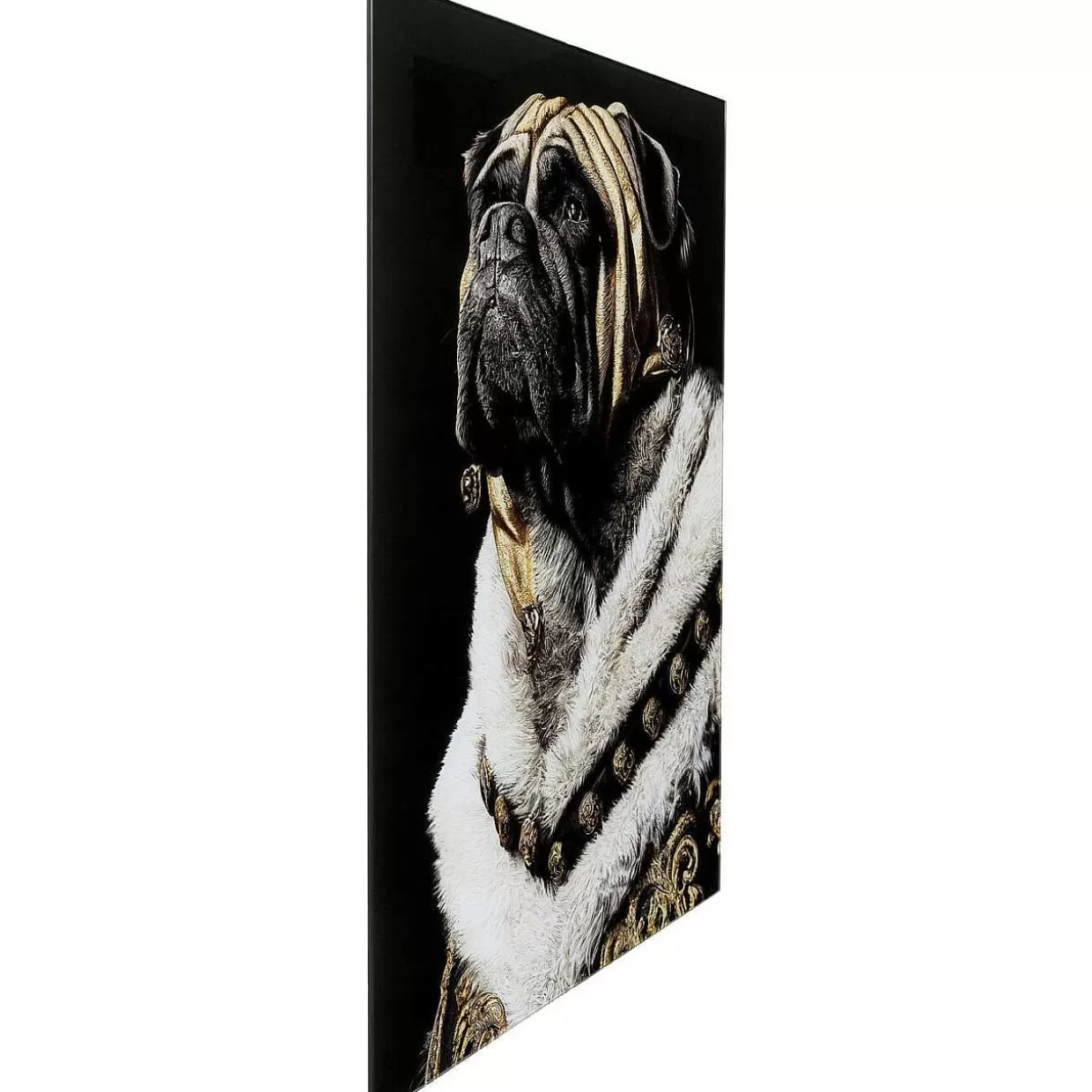 Glasbild King Pug 40X60>KARE Design Cheap
