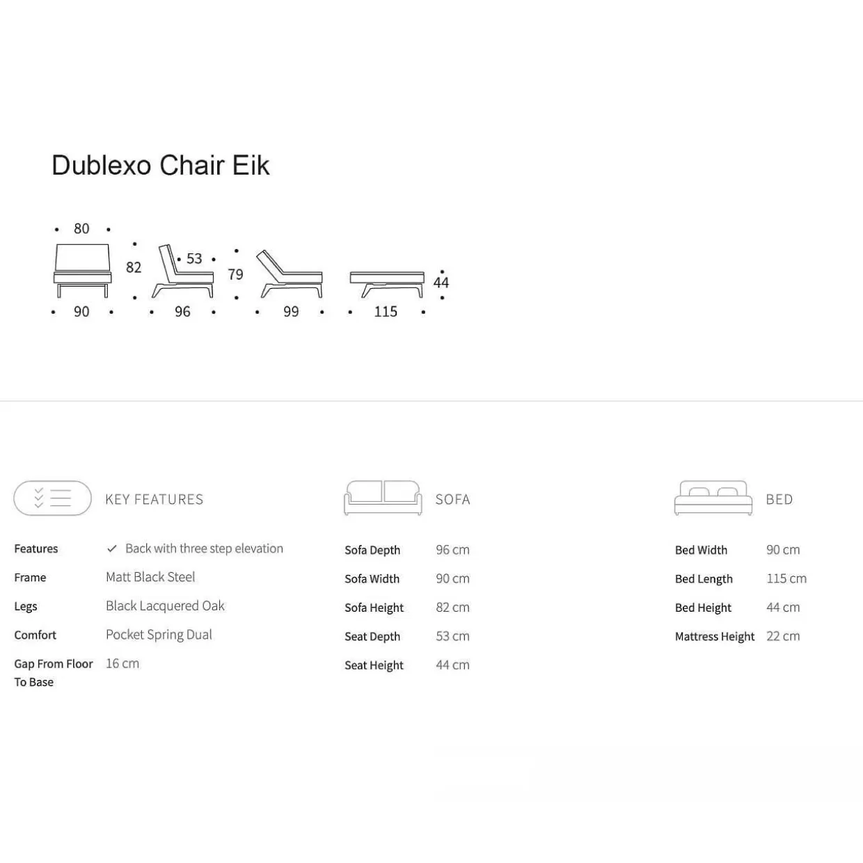 Innovation Sessel Dublexo Eik Oak>Innovation Living Fashion