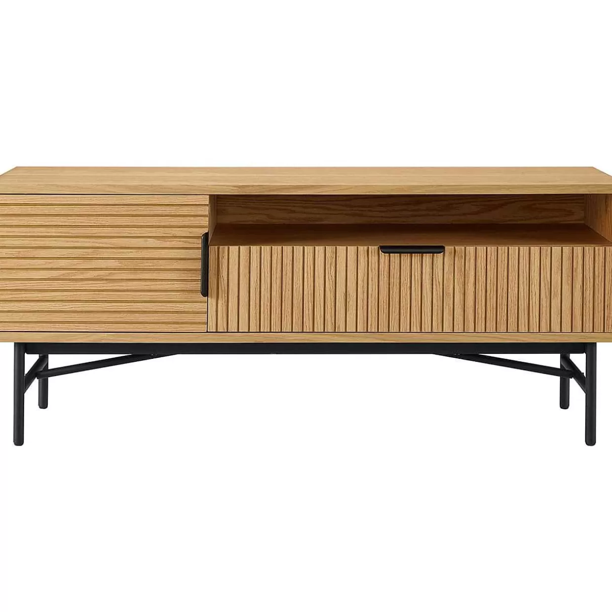 Lowboard Flubna Natur Schwarz 120>mutoni casual Discount