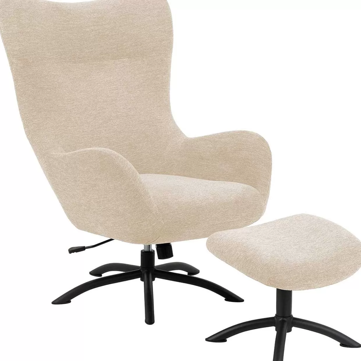 Relaxsessel Mit Hocker Pipton Beige>mutoni scandi Clearance