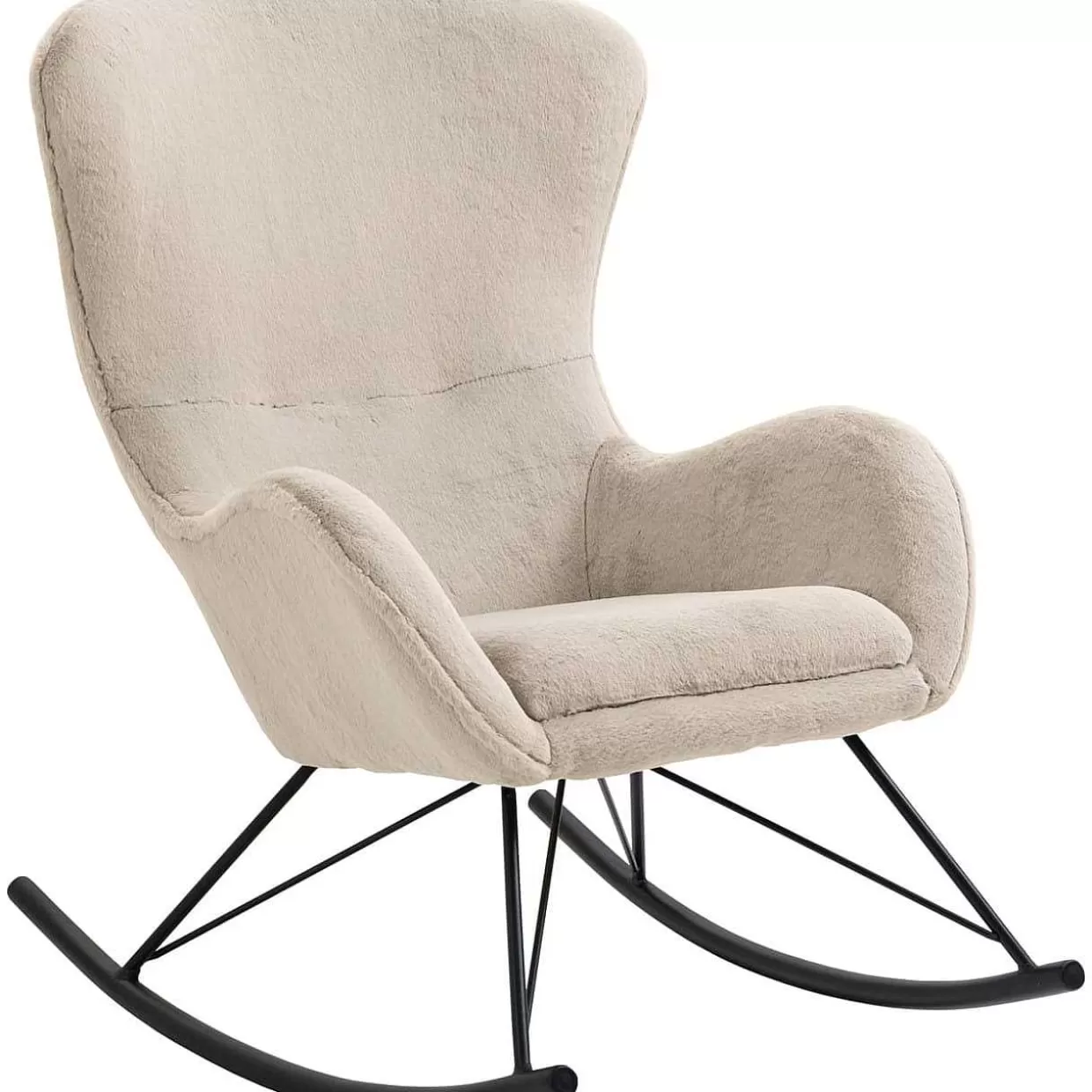 Schaukelstuhl In Lammfelloptik Zebstix Beige>mutoni casual New