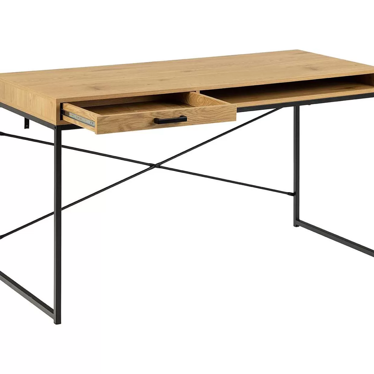 Schreibtisch Multiple Bronx Natur Schwarz 140>mutoni scandi New