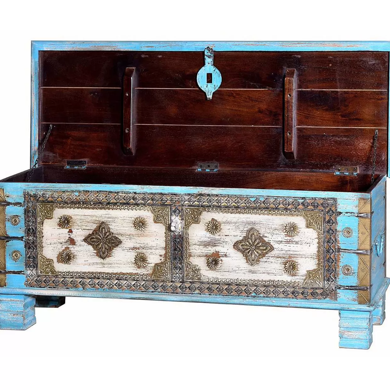 Truhe Mango Vintage Blau 116X40>mutoni inspiration Sale