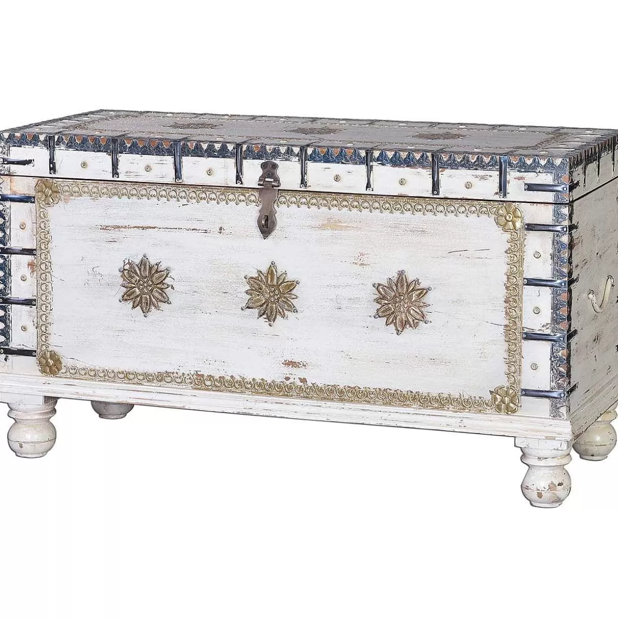 Truhe Mango Vintage Weiss 100X40>mutoni inspiration Cheap