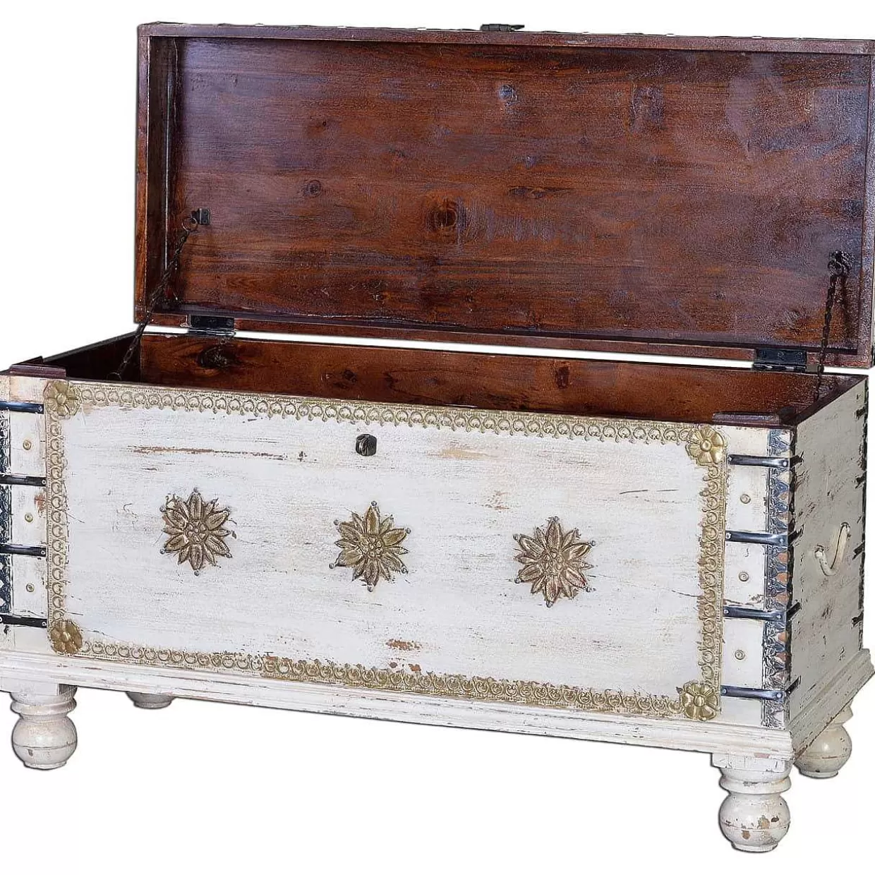 Truhe Mango Vintage Weiss 100X40>mutoni inspiration Cheap