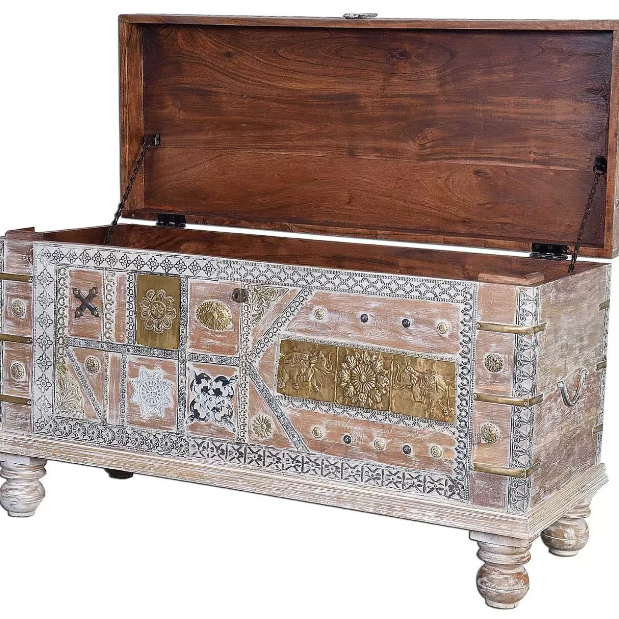 Truhe Mango Vintage Weiss 100X40>mutoni inspiration Cheap