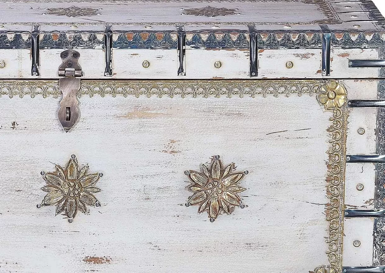 Truhe Mango Vintage Weiss 100X40>mutoni inspiration Cheap