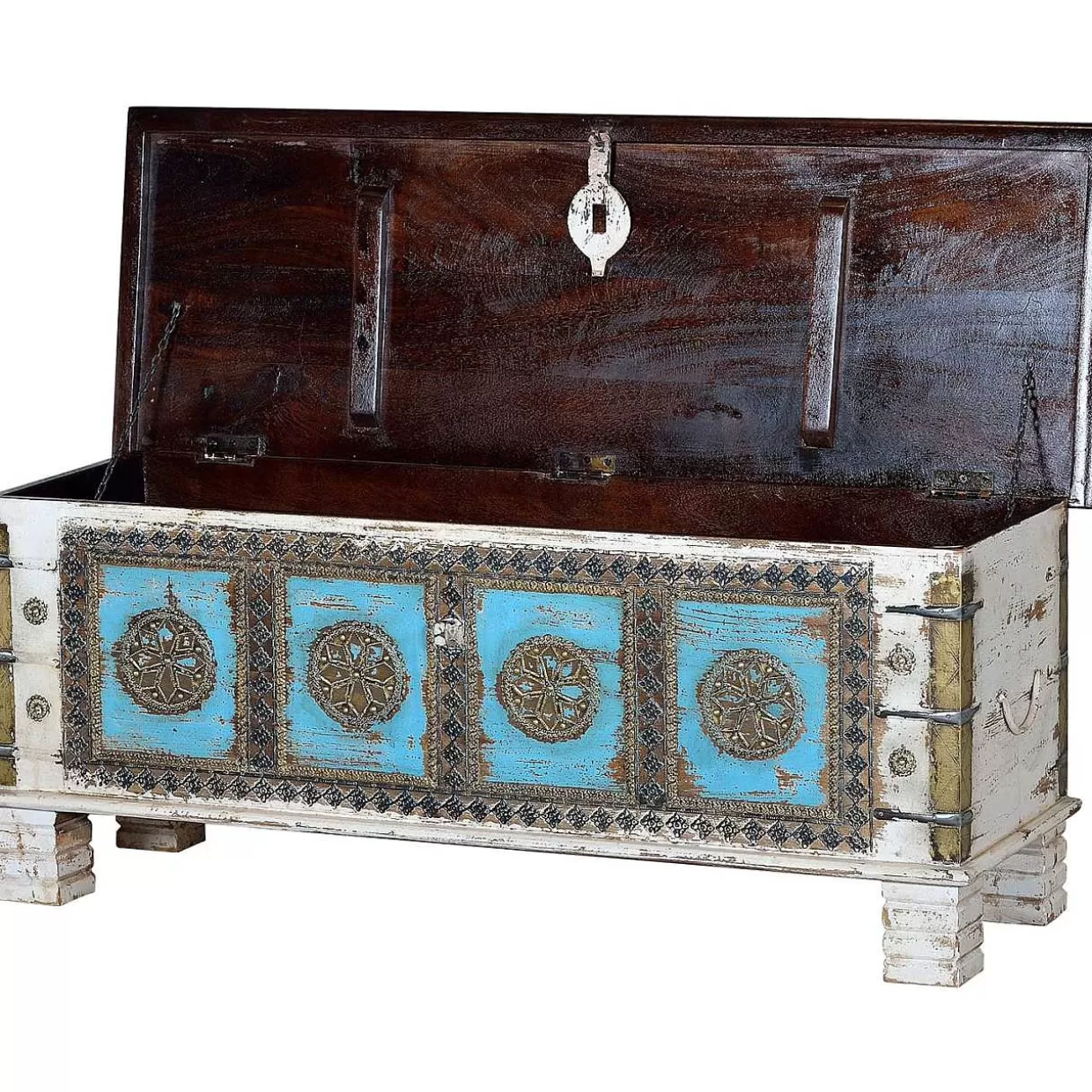 Truhe Mango Vintage Weiss 116X40>mutoni inspiration Clearance