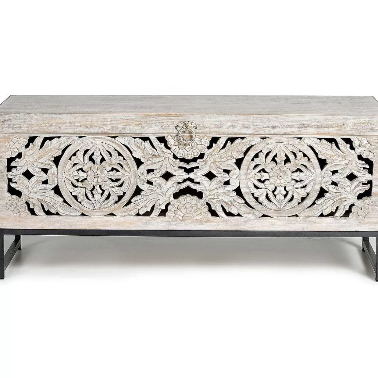Truhe Mykonos Mango Vintage Weiss 116X40>mutoni inspiration Hot