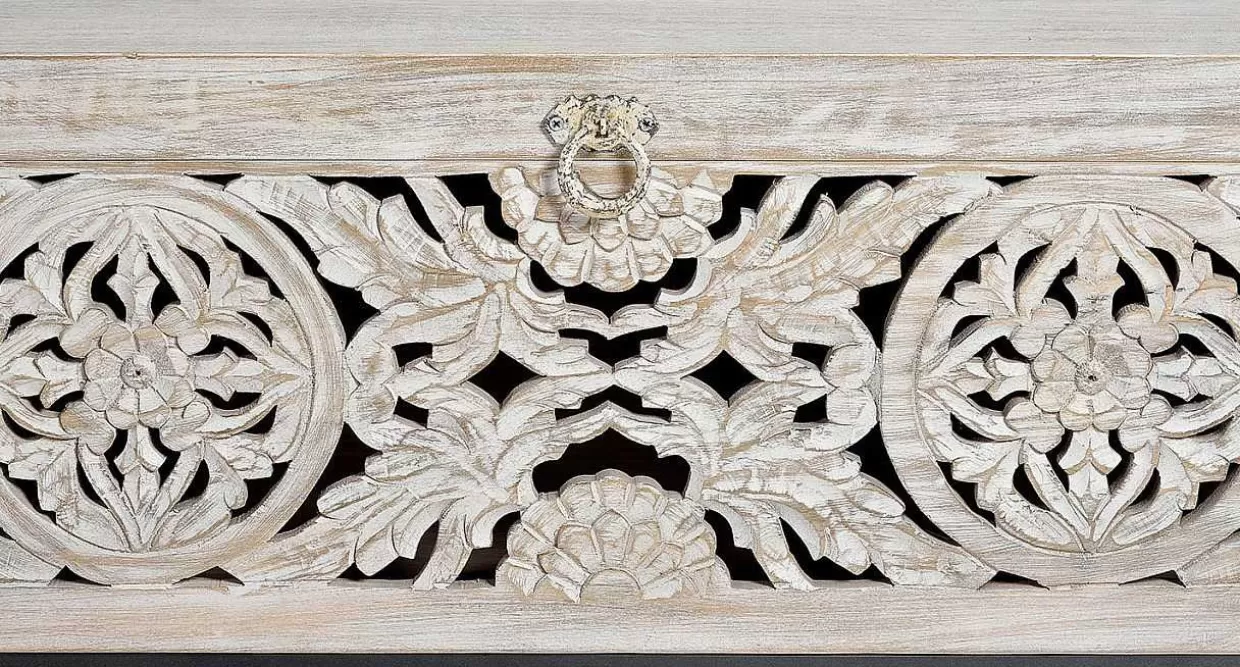 Truhe Mykonos Mango Vintage Weiss 116X40>mutoni inspiration Hot