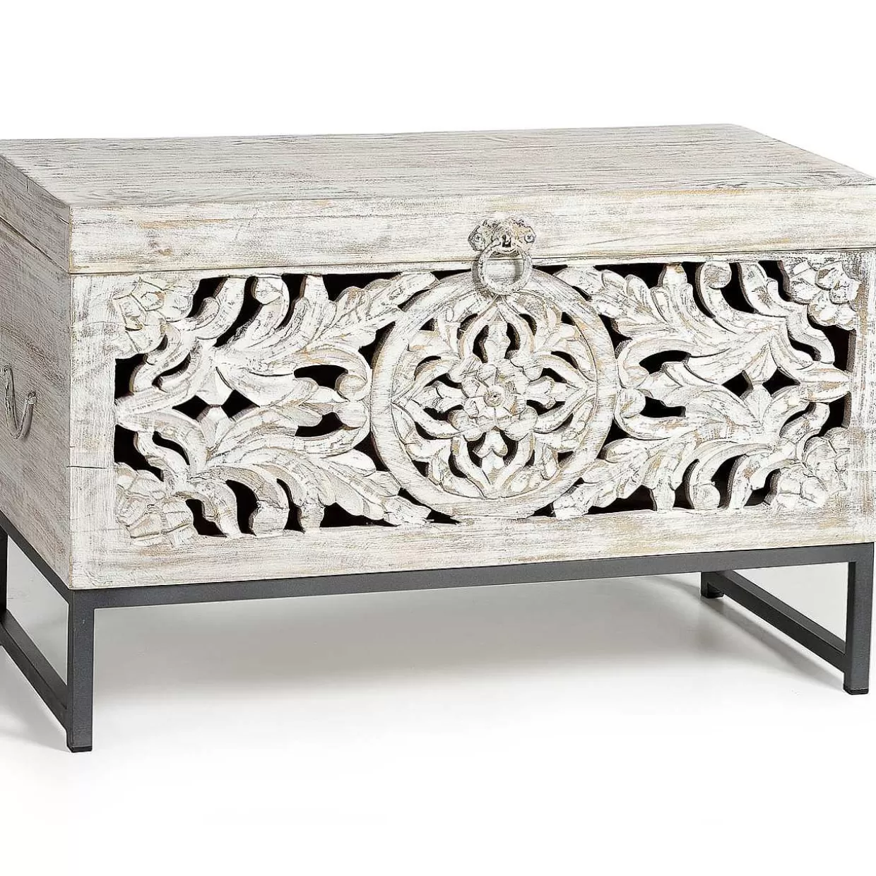 Truhe Mykonos Mango Vintage Weiss 80X40>mutoni inspiration Clearance