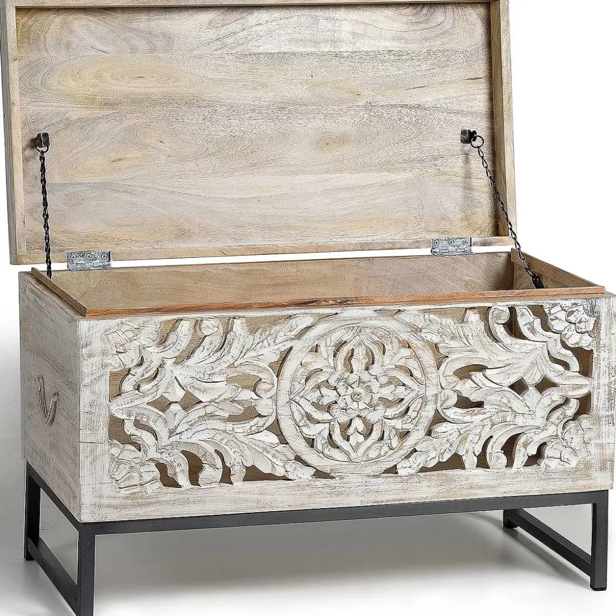 Truhe Mykonos Mango Vintage Weiss 80X40>mutoni inspiration Clearance